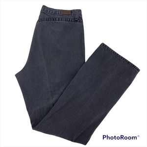 Rockies Relaxed High Rise Denim Black Jeans Western Rodeo 100% cotton
